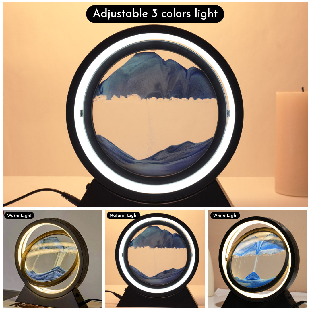 Flopper™ - Rotating Sandscape Lamp