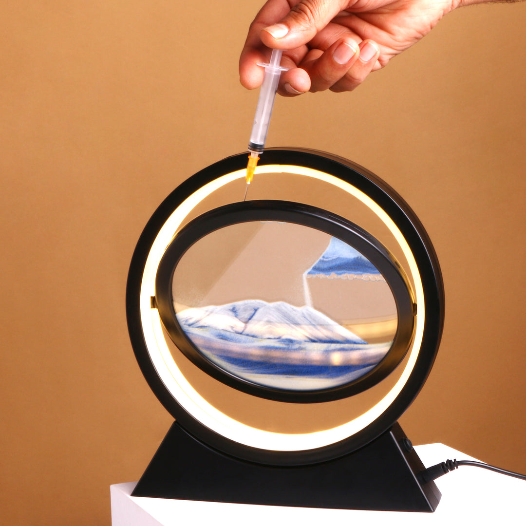 Flopper™ - Rotating Sandscape Lamp